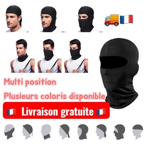 🇫🇷 Lycra Maske Haube Multi Position für Motorrad Helm Ski Fahrrad etc ... 👇 - Bild 1 von 13