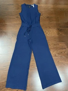 EUC Spanx Air Essentials Petite XS Tall Jumpsuit ärmellos marineblau Schrittlänge Reise - Bild 1 von 9
