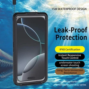 Universal Underwater Shockproof Waterproof Dustproof Snowproof Phone Case Cover - Bild 1 von 16