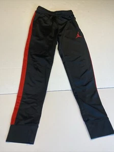Air Jordan Track Pants Black Red Boys Large Athletic Joggers Workout Pants Gym - Picture 1 of 6