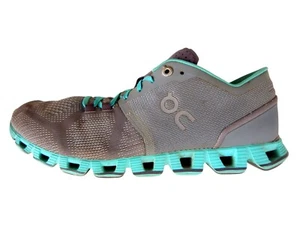 On 'Cloud X' Women's Grey Aqua Walking Running Shoes - Size US 10 UK 8 EU 42 - Picture 1 of 10