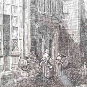 Périgueux Maison du Patissier 19e Rare Eau-forte ancienne Beillot Gravure Cadre - Imagen 1 de 7
