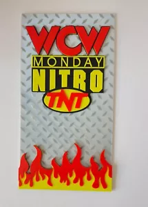WC Monday Logo Nitro TNT Stampa 3D 9 pannelli 1/4" x 5" per ingresso WCW. (2) - Foto 1 di 3