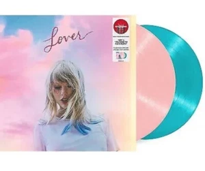 Taylor Swift ~ Lover (2 Color Vinyl LP Set ~ Pink & Blue) SEALED, UNOPENED & NEW - Imagen 1 de 9