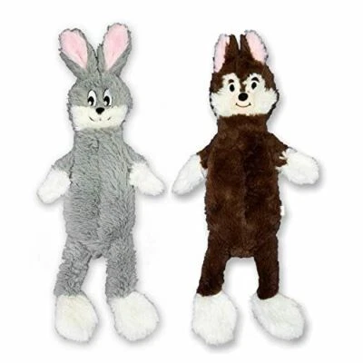 FGA MARKETPLACE Rabbit-Fox  Flat NO Stuffing NO Squeak Plush Dog Toy, 21 inch - Image 1 of 4
