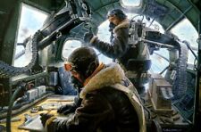 B17 Bombardier and Navigator  Crew WW2 Re-Print 5x7