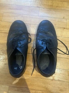 Clarke’s Brogue Smart Shoes Kids 13.5 Worn Once. Vegan Leather. - Picture 1 of 4