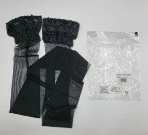 Calze in pizzo Ann Summers nere S-Medium 8-14 nuove in confezione - Foto 1 di 2