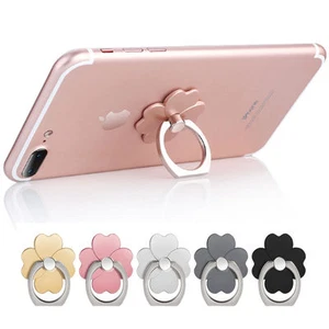 Universal 360 Rotating Finger Ring Stand Holder For Cell Phone FLOWER All Colors - Picture 1 of 19