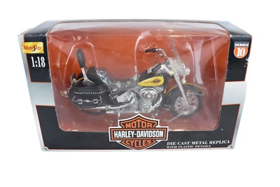 Harley Davidson Maisto 2000 FLSTC Heritage Softail Classic Diecast 1:18 en caja Foto 1 de 4