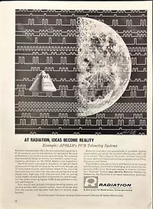 Radiation Inc NASA Apollo PCM Telemetry Systems Melbourne FL Vtg Print Ad 1963 - Picture 1 of 6