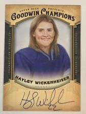 2014 Upper Deck Goodwin Champions #AHW Hayley Wickenheiser Autograph Canada GOAT