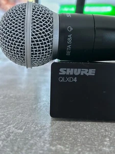 SHURE QLXD-Digital Wireless Microphone with BETA 58 capsule +Receiver - Picture 1 of 5