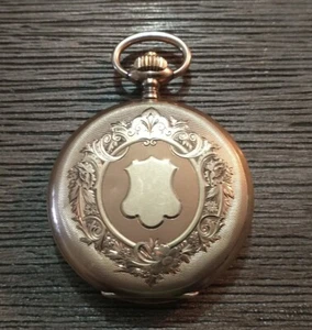 Solid 14K Gold Longines Grand Prix Paris 1900 Pocket Watch "Working Condition" - Picture 1 of 12