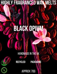BLACK OPIUM WAX MELTS X 1 SQUARE CLAMSHELL HIGHLY SCENTED - Picture 1 of 8