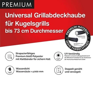 Universal PremiumGrill Abdeckhaube für Kugelgrills bis 73 cm - Bild 1 von 6