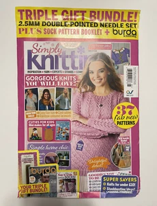 Simply Knitting #225 Triple Gift Bundle - Picture 1 of 2