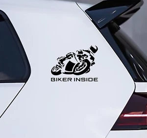 Motorrad Aufkleber, Motorcycle Sticker, Racing, Biker inside, Speed, Auto Tuning - Picture 1 of 4