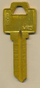 Aluminum House Key Blank Very Lightweight WR-5  - Picture 1 of 8