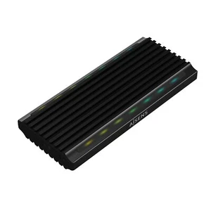 AISENS CAJA EXTERNA PARA Disk SSD M.2 SATA NVME ASM2-RGB012B USB 3.2 SIN TORNILL - Photo 1/8