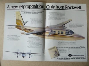 9/1979 PUB ROCKWELL INTERNATIONAL JETPROP COMMANDER 840 980 ORIGINAL AD - Picture 1 of 1