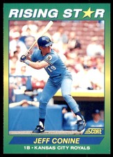 1992 Score Rising Stars Jeff Conine Rookie Kansas City Royals #21