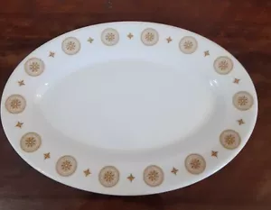 Piatto da portata ovale vintage Shenango China 12,5x8,5" riunioni di famiglia - Foto 1 di 6