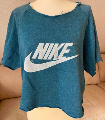 Retro / Vintage 1990er Nike Camiseta Fitness Talla XL Azul - Imagen 1 de 4
