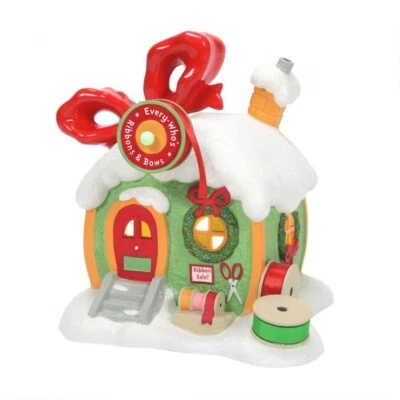 DEPARTMENT 56 Dept 56 EVERY WHO'S RIBBONS AND BOWS Grinch Village 6009728 BRAND NEW IN BOX