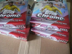 2021 Topps Chrom MLS Fußball 4 Box HOBBY Lot - 4 werkseitig versiegelte HOBBY Boxen - Bild 1 von 4