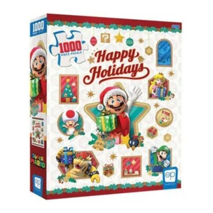 Super Mario Happy Holidays 1,000 Piece Puzzle - Picture 1 of 6