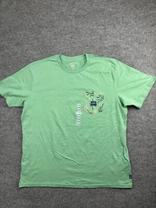 Billabong’s T-Shirt Logo Pocket Tee Men’s XXL Green Short Sleeve Beach Palm NWT - Picture 1 of 6