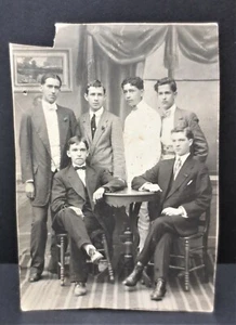 RPPC Libertad Igualad Fraternidad Antique 1915 Postcard Signed By Young Boys Men - Picture 1 of 6