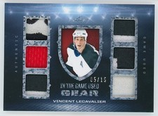Vincent Lecavalier 2022-23 Leaf ITG In The Game Used Gear Jersey Patch 5/15