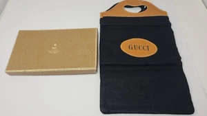 Gucci 70’s Vintage Black Felt Tote Shopper Bag - Picture 1 of 22