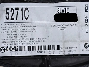 Alpha Wire 5271C 24/1P XtraGuard 1 Premium Multi-Shielded Control Cable /10ft - Picture 1 of 14