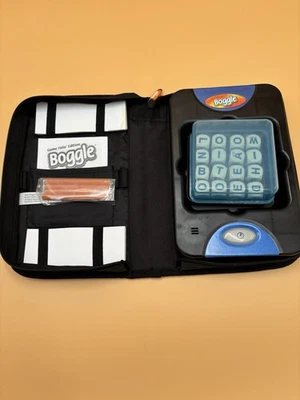 Boggle Game Folio Travel Edition Zipper Case Complete Timer Works - Image 1 of 4