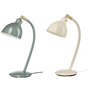 Lámpara de Escritorio RÖDFLIK Gris-Verde/Beige Claro Pantalla Ajustable Estilo Retro Industrial - Imagen 1 de 11