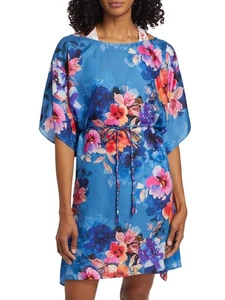 Neu mit Etikett $ 278 Johnny Was Summer Days Seidenmischung Strand-/Überwurfkleid XL - Bild 1 von 7