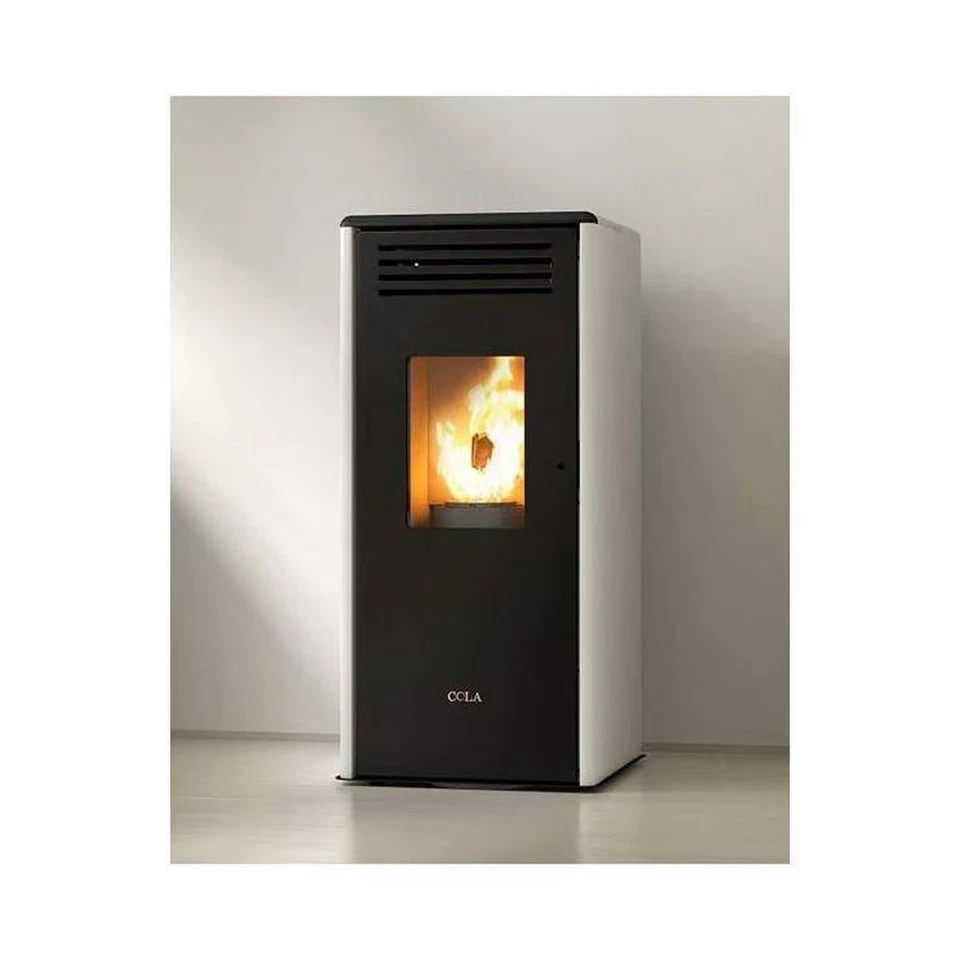 Stufa a pellet Anselmo Cola SMART 7kW in acciaio e ceramica ad alte prestazioni - Immagine 1 di 1