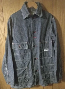 Real McCoy Chinstock Hickory Coveralls Size 36 with Change Button #1028 - Picture 1 of 14