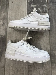 Nike Mujer Air Force 1 Sombra C10919-100 Blanco Tenis Zapatos Talla 7.5 - Imagen 1 de 7