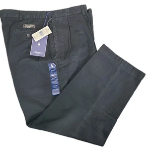 Polo Ralph Lauren Andrew Pant Black Pleated Classic Fit 40x29 - Picture 1 of 13
