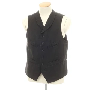 Used Engineered Garments Twill Wool Casual Gilet Vest Black Size S Men'S - Picture 1 of 7