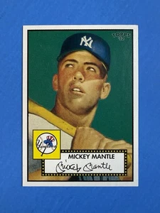 MICKEY MANTLE ~ 2006 Topps ‘52 #311 SP Variation (Green Background) YANKEES v1 - Picture 1 of 16