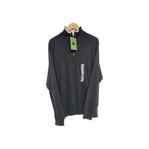 Boston Traders Quarter Zip Mens 2XL 100% Pima Cotton Navy Casual Comfort New - Picture 1 of 7