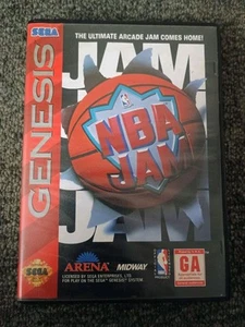 NBA Jam (Sega Genesis) CIB Complete In Box . Authentic. Tested. Good Condition! - Picture 1 of 3