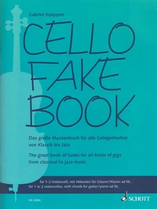Cello Fake Book Classical Opera Jazz Solo Intermediate Sheet Music Chords Schott - Picture 1 of 1