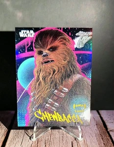 '25 Topps Chrome STAR WARS CHEWBACCA (SSP) Case Hit Galactic Graffiti #GG-8 NM - Picture 1 of 2