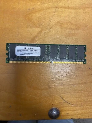 Infineon 256MB PC3200 DDR 400 CL3  184 Pin Memory HYS64D32300GU-5-C/WARRANTY - Image 1 of 4